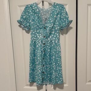 Floral Button-Down Dress